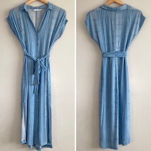 Lush Button Down Rayon Dress